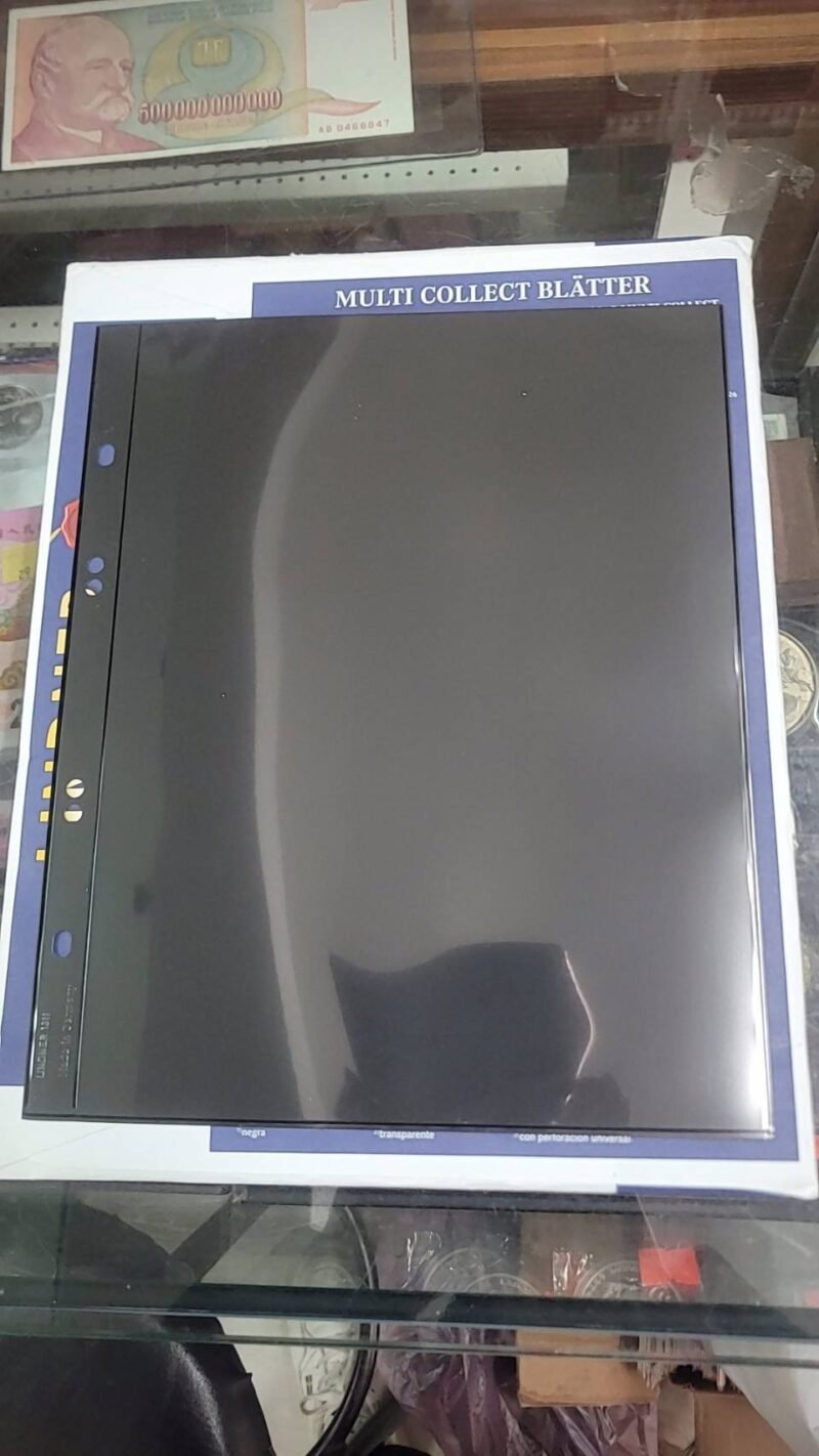 德國Lindner放置紙鈔塑料活頁 - 單面1格