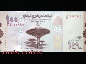 B005‧Yemen‧2019葉門‧100 Rials紙鈔（491）