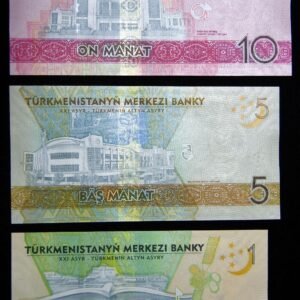B001-4(55) B001‧Turkmenistan‧2017土庫曼‧第五屆亞洲室內暨武藝運動會紀念鈔(55)