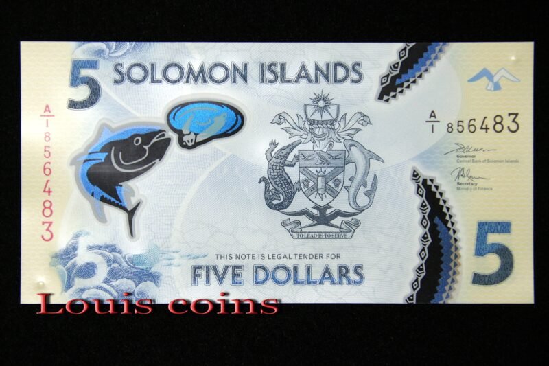 B003-1 B003‧Solomon Islands‧2019所羅門群島‧5元塑膠鈔(299)