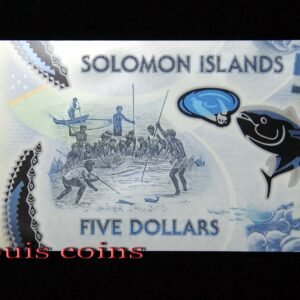 B003-2 B003‧Solomon Islands‧2019所羅門群島‧5元塑膠鈔(299)