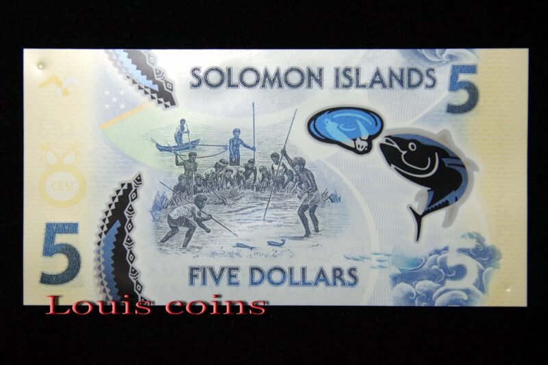 B003-2 B003‧Solomon Islands‧2019所羅門群島‧5元塑膠鈔(299)