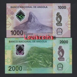 B004-4 B004-ANGOLA-2020安哥拉全套塑膠鈔票-4張一套(439)