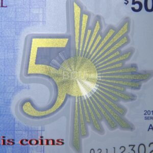 B006-3 B006‧Uruguay‧2017烏拉圭‧50 Pesos央行成立50周年紀念塑膠鈔(1169)
