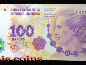 B007‧Argentina‧2012阿根廷‧100 Pesos伊娃·裴隆(Evita)紀念紙鈔(231)