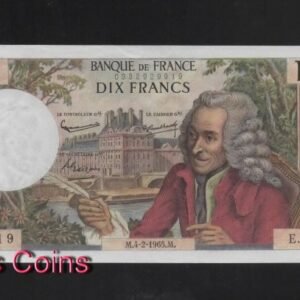 100-1 B100-FRANCE-1963-1973法國鈔票10 Francs (B)