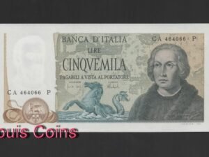 B101-ITALY-1971-77義大利鈔票5.000 Lire哥倫布(B)