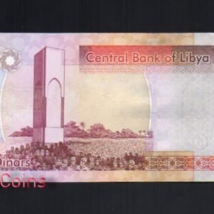 B111‧LIBYA‧2011利比亞紙鈔5 Dinars(648)