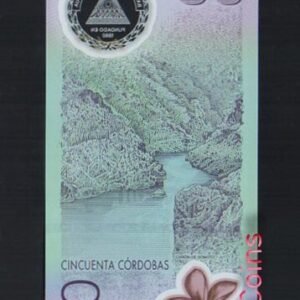 121-2 B121-NICARAGUA--2009紀念塑膠鈔票50 Cordobas(355)