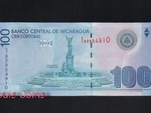 123-1 B123-NICARAGUA-2012尼加拉瓜紙幣100 Cordobas(364)