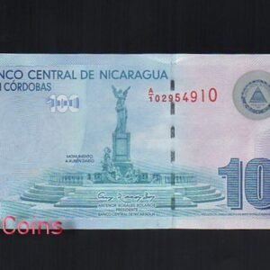 123-1 B123-NICARAGUA-2012尼加拉瓜紙幣100 Cordobas(364)