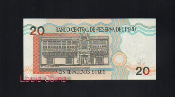 125-2 B125-PERU--2006祕魯紙幣20 Nuevos Soles(393)