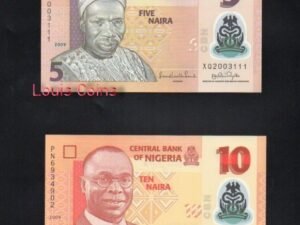 B134-NIGERIA--2009奈及利亞塑膠鈔票(4張一套)(382)