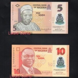 B134-NIGERIA--2009奈及利亞塑膠鈔票(4張一套)(382)