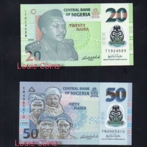 B134-NIGERIA--2009奈及利亞塑膠鈔票(4張一套)(382)