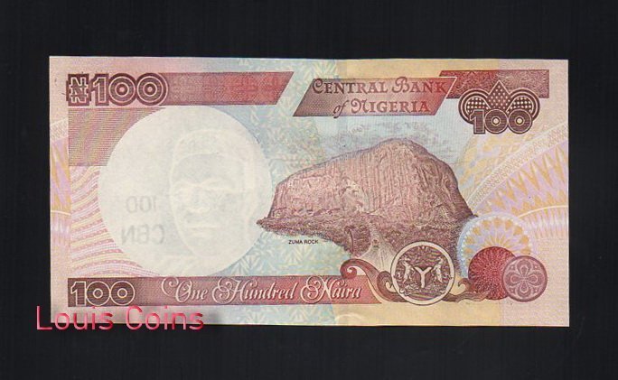 138-2 B138-NIGERIA-2010奈及利亞紙幣100 Naira(370)