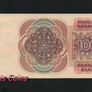 B140-NORWAY--1986挪威紙幣100 Kroner(B)