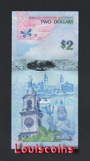 B142-BERMUDA-2009百慕達鈔票-2 Dollars(O)