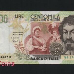 B146-ITALY-1994義大利紙幣-100.000 Lire(B)