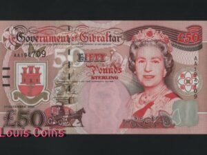 156-1 B156-GIBRALTAR-2006直布羅陀紙幣,50 Pounds Sterling(B)