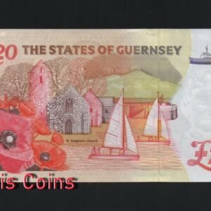 157-2 B157-GUERNSEY-2018根西紀念鈔票,20 Pounds(B)
