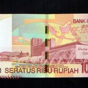 158-2 B158-INDONESIA--2004印尼紙幣100.000 Rupiah(240)