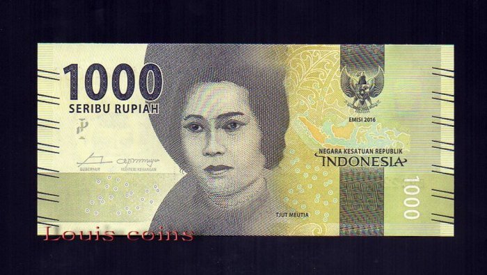B160-INDONESIA--2016印尼1.000 Rupiah(1007)