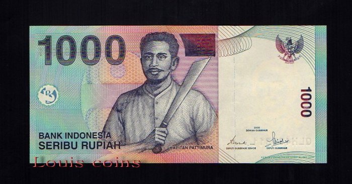 B162-INDONESIA-2000印尼紙幣1.000 Rupiah(938)