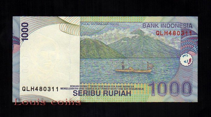 B162-INDONESIA-2000印尼紙幣1.000 Rupiah(938)