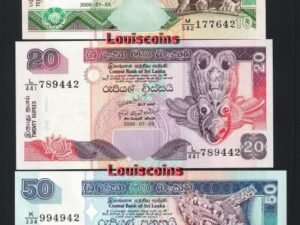 B165-SRI LANKA-1995-2006斯里蘭卡紙幣全套-10-2000 Rupees(O)
