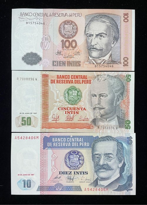 176-1 B176-PERU-1985-91祕魯紙幣-11張(O)