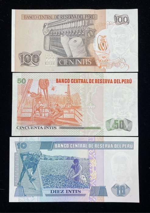 176-2 B176-PERU-1985-91祕魯紙幣-11張(O)