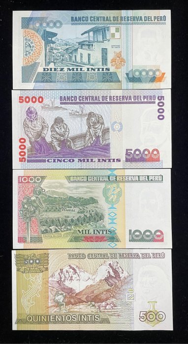 176-4 B176-PERU-1985-91祕魯紙幣-11張(O)