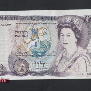 B177-GREAT BRITAIN-ND (1970-1991)英國紙幣-20 Pounds(B)