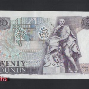 B177-GREAT BRITAIN-ND (1970-1991)英國紙幣-20 Pounds(B)