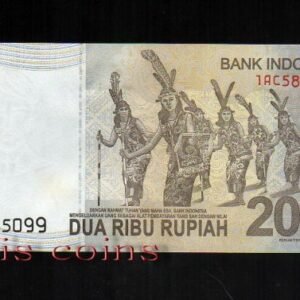 181-2 B181-INDONESIA--2009印尼紙幣2.000 Rupiah(1140)