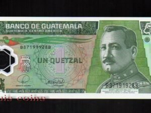 183-1 B183-GUATEMALA--2008瓜地馬拉塑膠鈔票1 Quetzal(190)