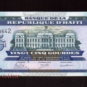 B187-HAITI--2015海地紙幣25 Gourdes(692)