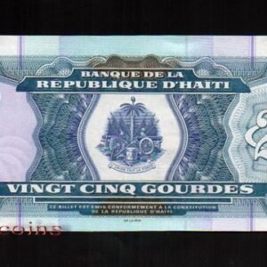 B187-HAITI--2015海地紙幣25 Gourdes(692)