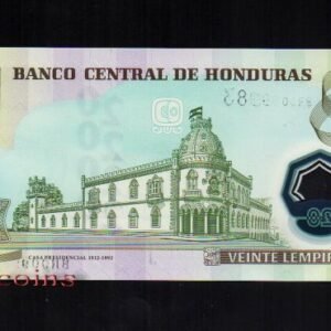 188-2 B188-HONDURAS--2008宏都拉斯塑膠鈔票20 Lempiras(200)