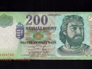 190-1 B190-HUNGARY--1998匈牙利紙幣200 Forint(481)