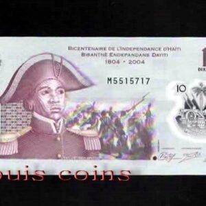 B199-HAITI--2004海地紀念塑膠鈔票10 Gourdes(B)