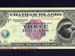 213-1 B213-CHATHAM ISLANDS--1999 查坦群島塑膠鈔票(B)
