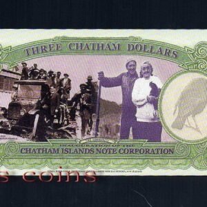 213-2 B213-CHATHAM ISLANDS--1999 查坦群島塑膠鈔票(B)