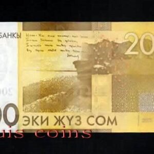 B214-KYRGYZSTAN--2010 & 2016吉爾吉斯紙幣200 Som(272)