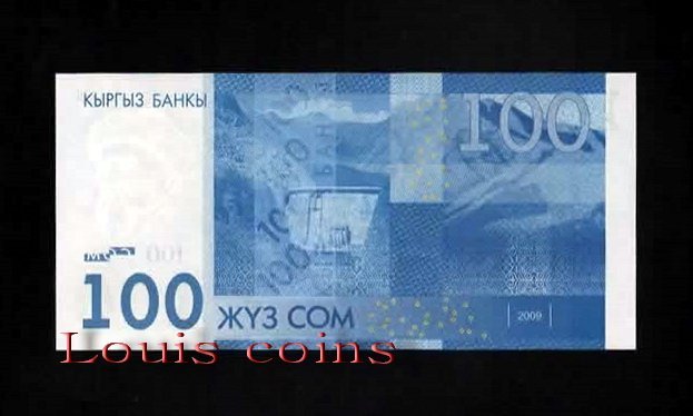 B216-KYRGYZSTAN--2009 & 2016吉爾吉斯紙幣100 Som(271)