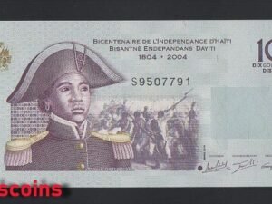 217-1 B217-HAITI-2004-2021海地鈔票-10 Gourdes / Goud(B)