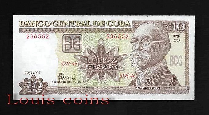 221-1 B221-CUBA--2005古巴紙幣10 Pesos(102)