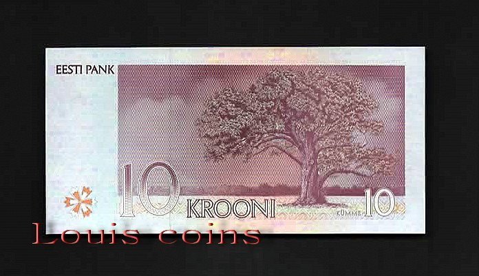 B222-ESTONIA--1994愛沙尼亞紙幣10 Krooni(133)
