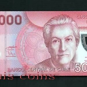 225-1 B225-CHILE--2009智利塑膠鈔票5.000 Pesos(116)
